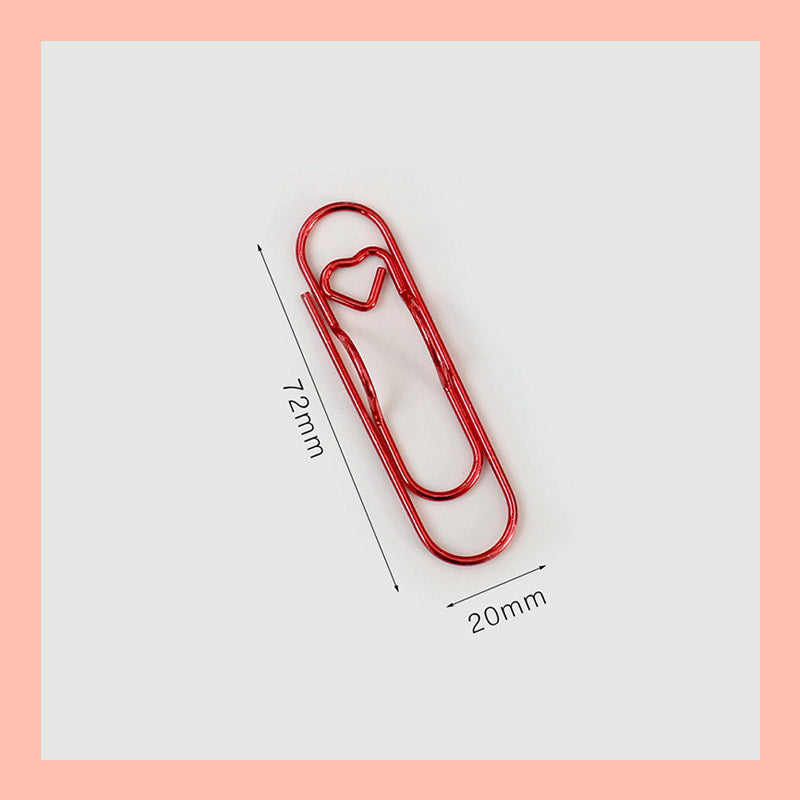 Multifunktionaler Stiftclip in Herzform aus Metall