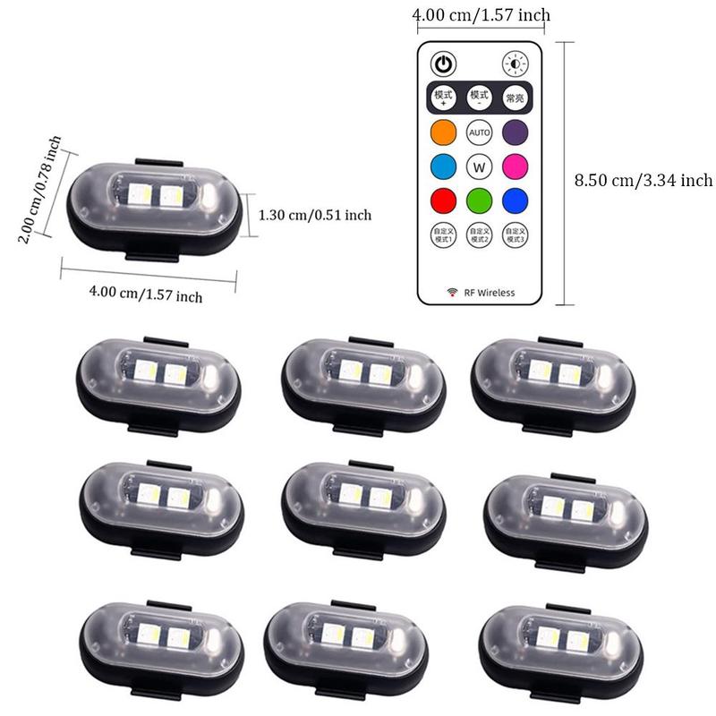 Bunte Auto LED Lichter Kit